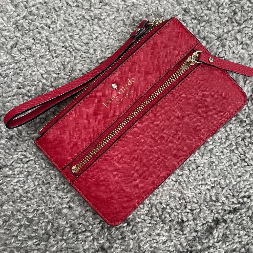 Red Kate Spade Wristlet